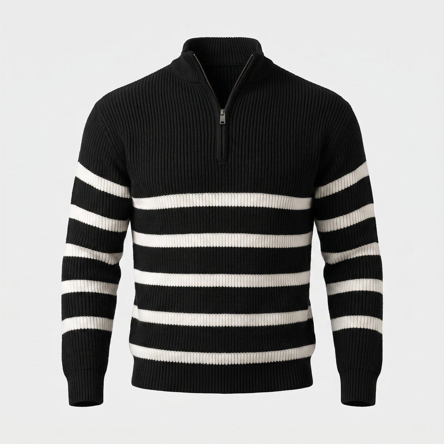Blackwell | Stripe Zip Sweater