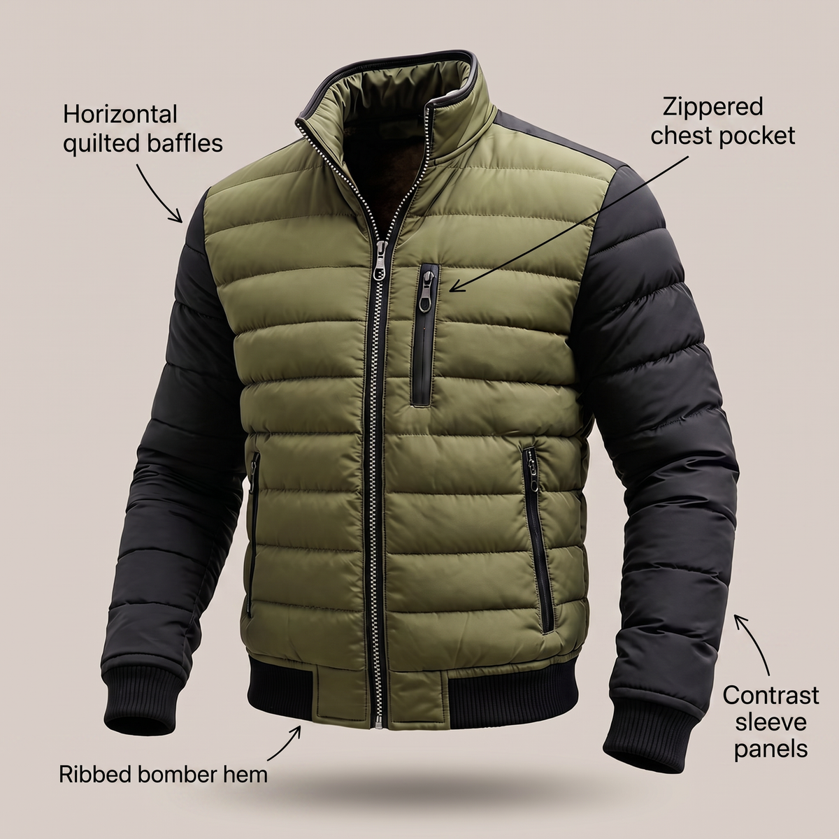 Blake | Quilted Zip Jacket