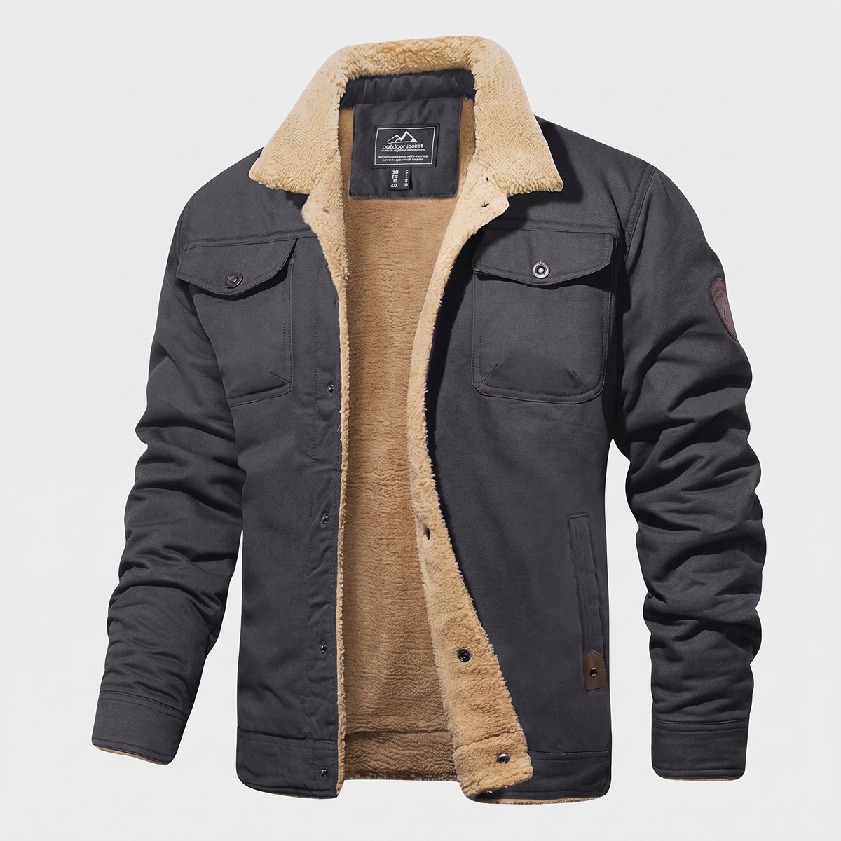 Casey | Fleece Bomber Jacket