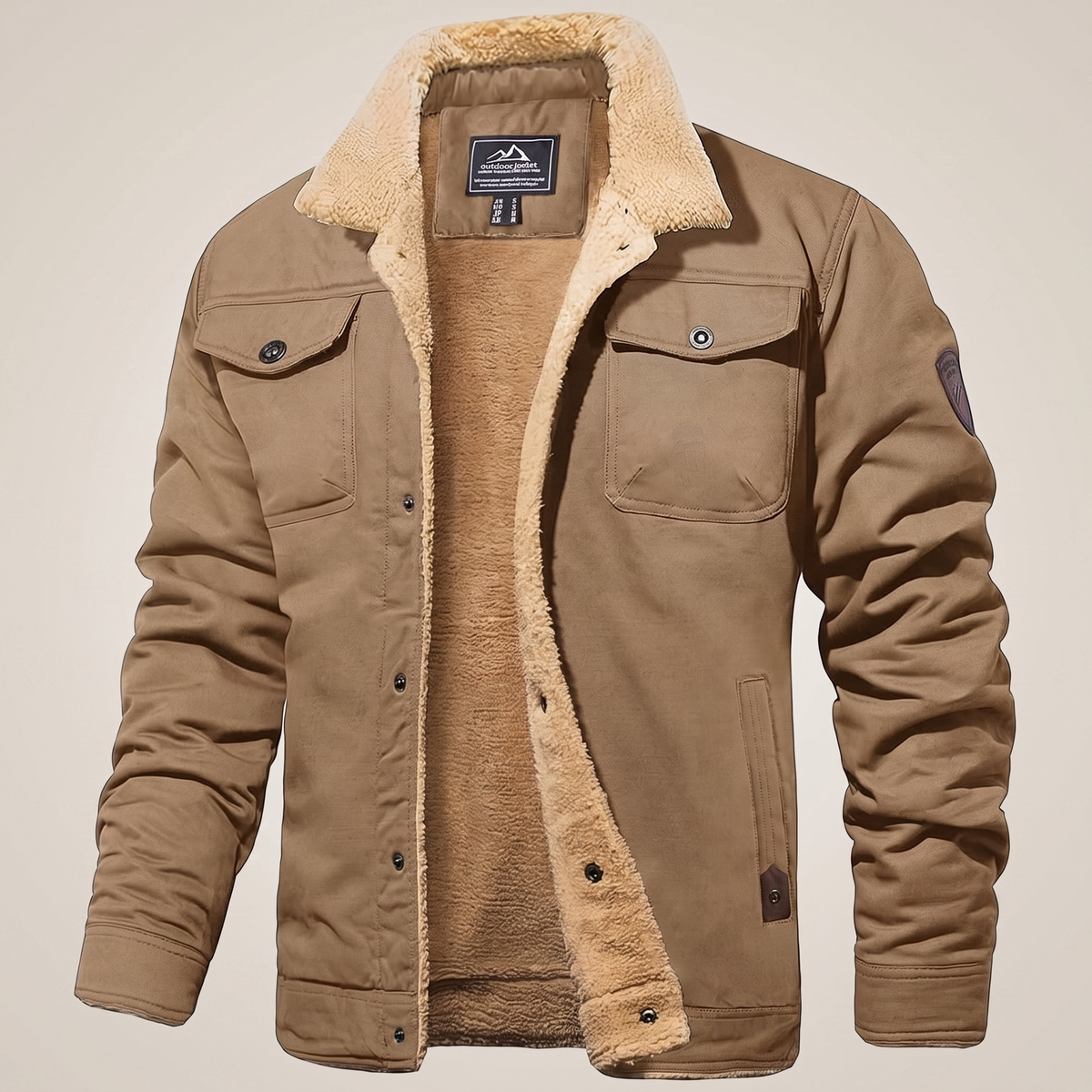 Casey | Fleece Bomber Jacket