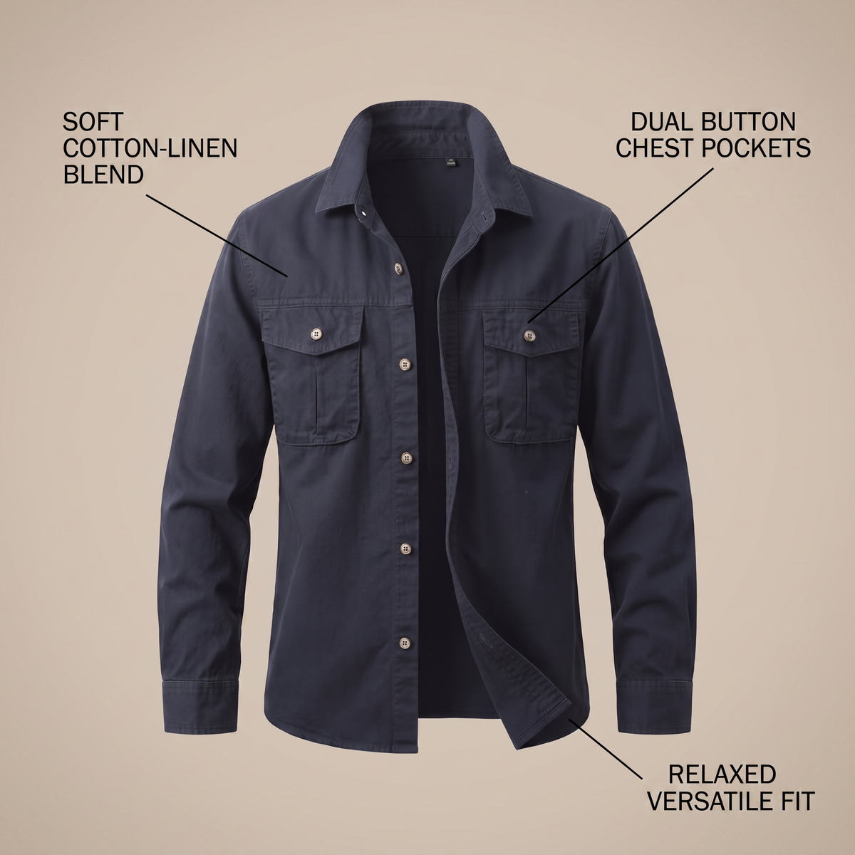 Corbin | Canvas Overshirt