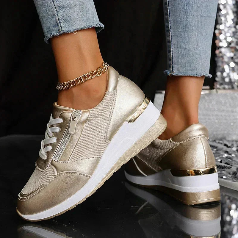 Dina | Metallic Comfort Sneakers