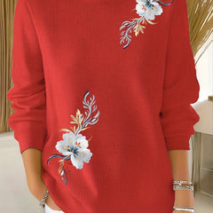 Meyla Floral Long Sleeve Sweater - Nora & Rose Maine, view 4