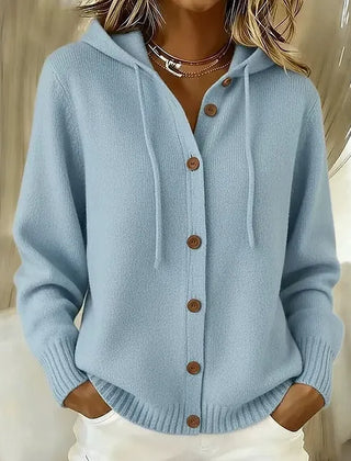 Goldie Hooded Button Cardigan - Nora & Rose Maine, view 2