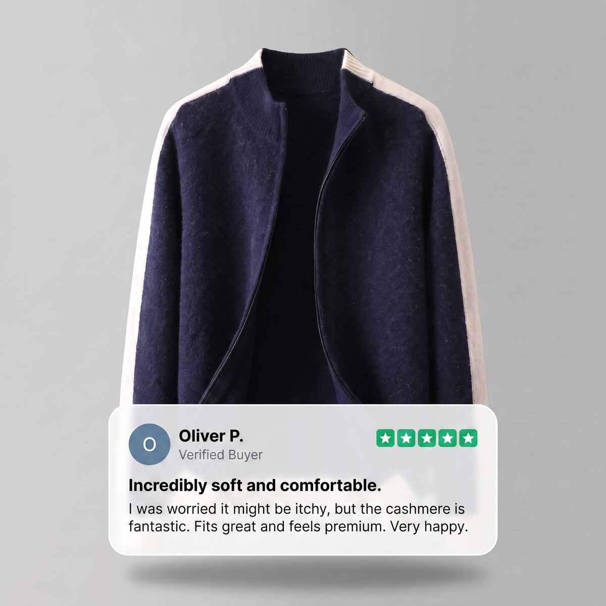Ferrara | Soft-Knit Zip-through Jacket