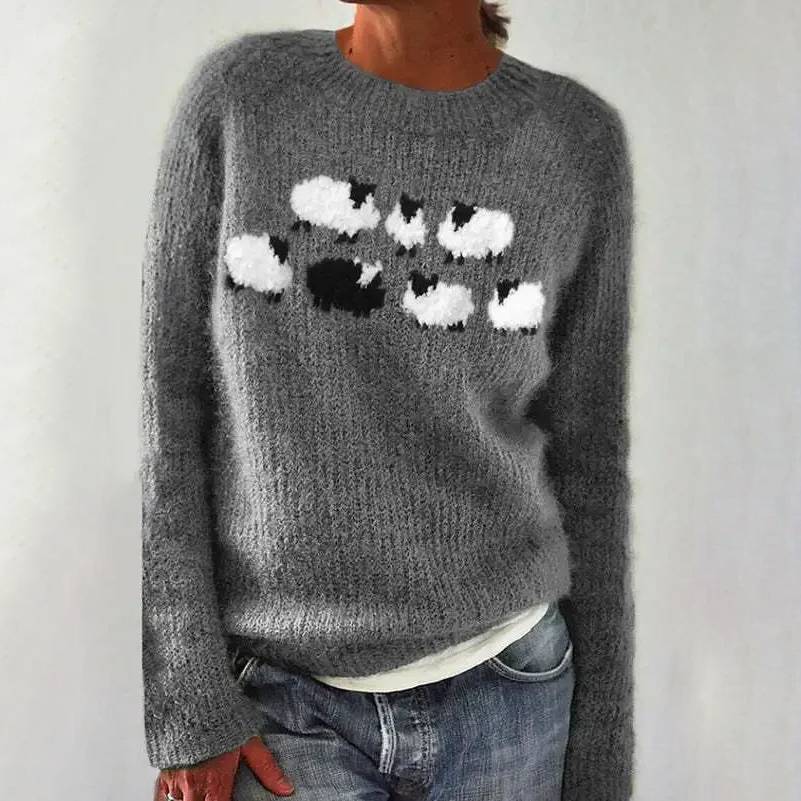 Alice Retro Scandinavian Knitted Sweater - Nora & Rose Maine