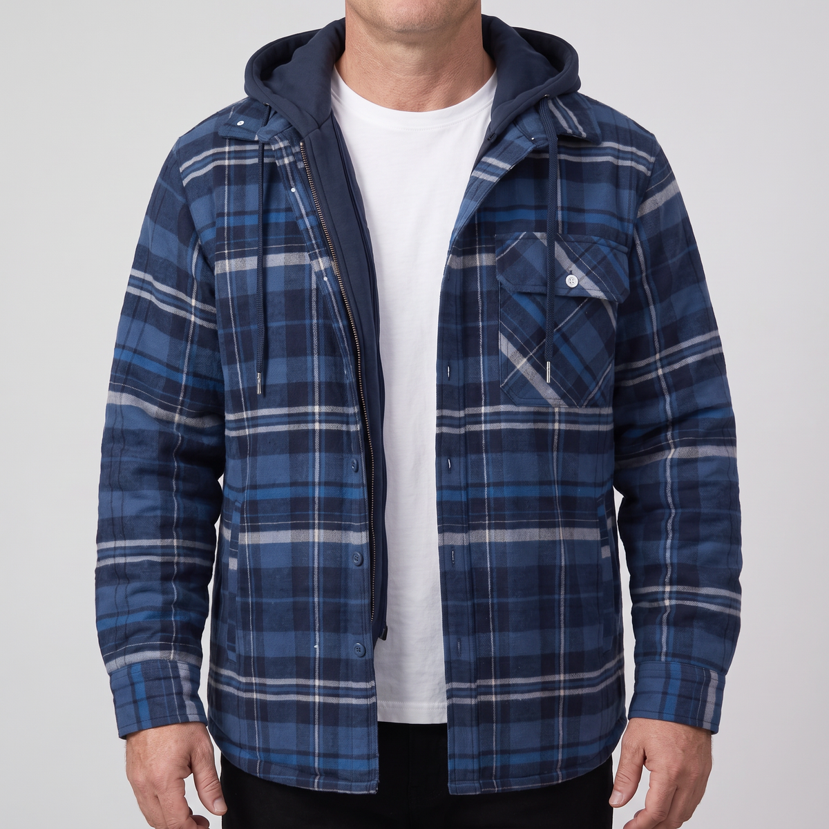Harry | Jacket Flannel with Removable Hood