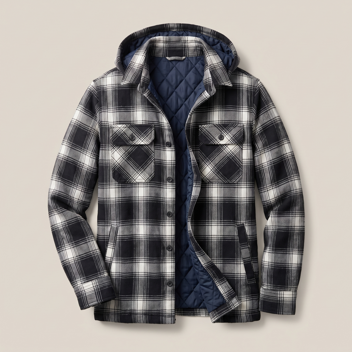 Harry | Jacket Flannel with Removable Hood