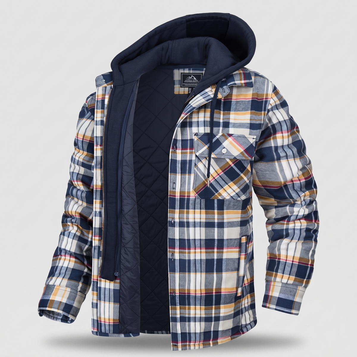 Harry | Jacket Flannel with Removable Hood