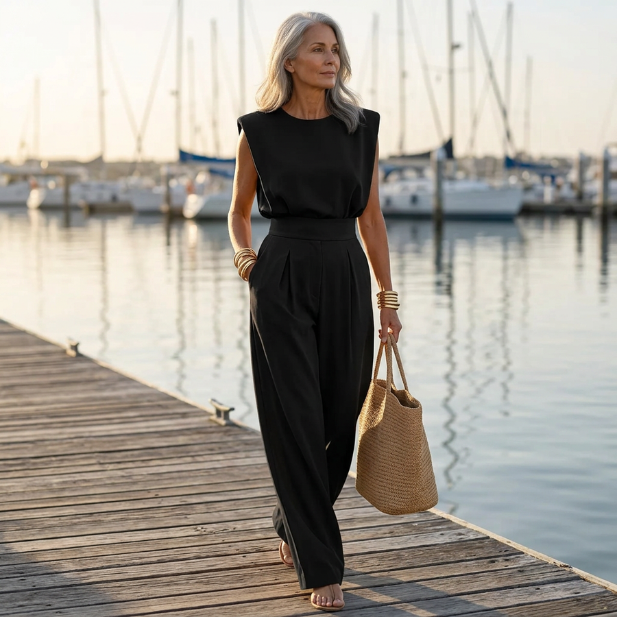 Ariadna Jumpsuit with Waist - Nora & Rose Maine, view 2