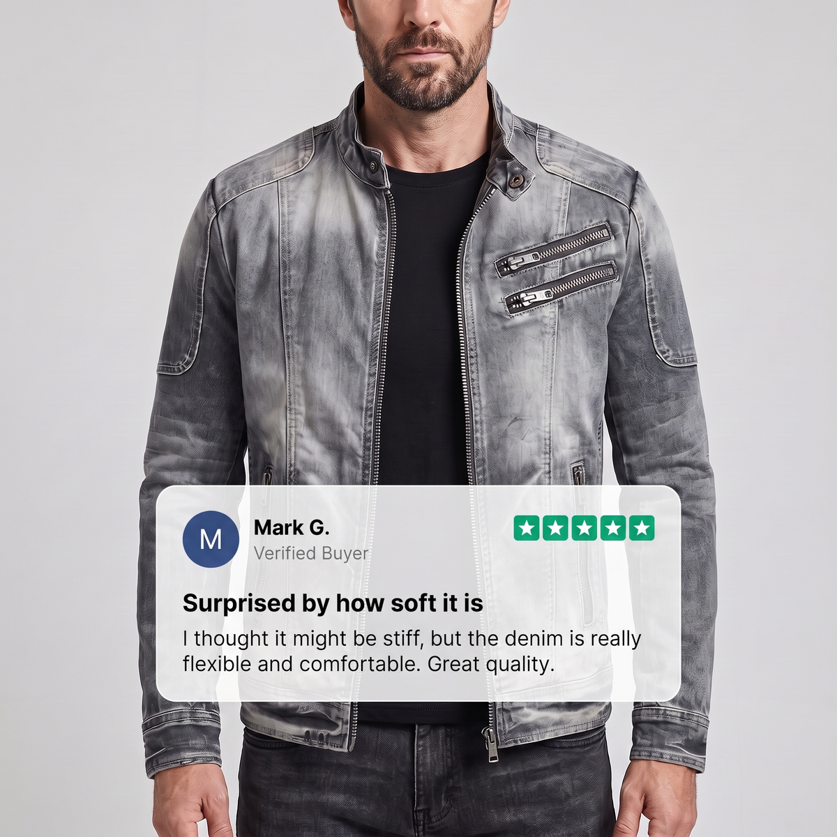 Alessio | Retro Denim Jacket