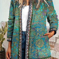 Rosemary Floral Patchwork Quilted Jacket - Nora & Rose Maine, view 7