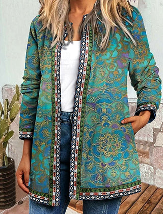 Rosemary Floral Patchwork Quilted Jacket - Nora & Rose Maine, view 7