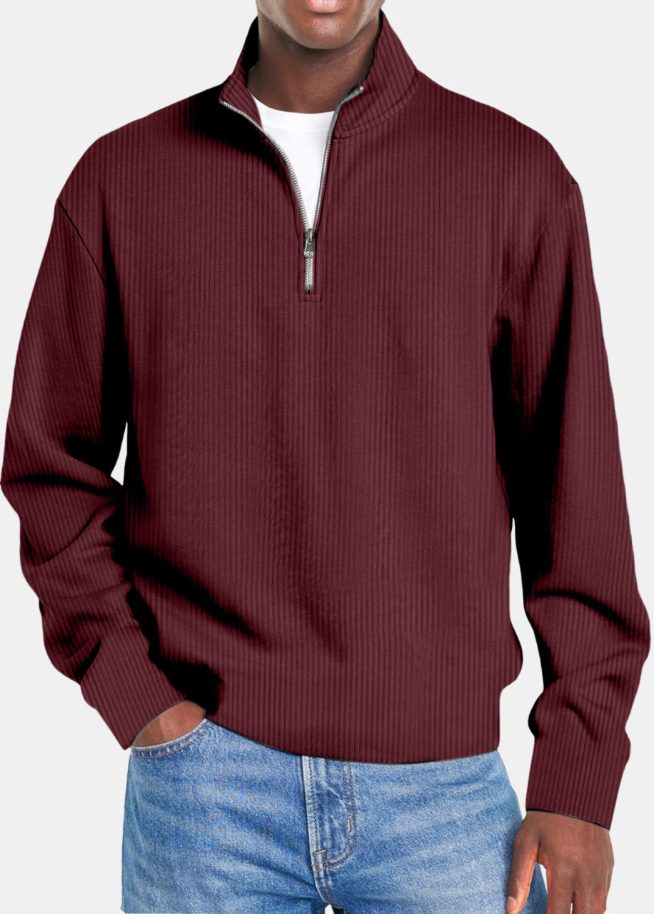 Winson | Waffle Half Zip Shirt