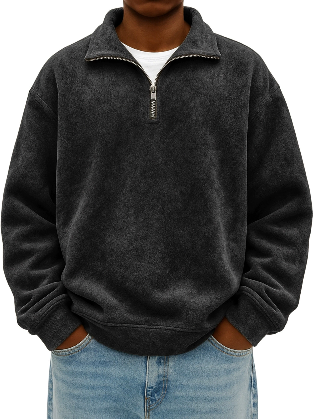 Vhon | Retro Quarter Zip Shirt