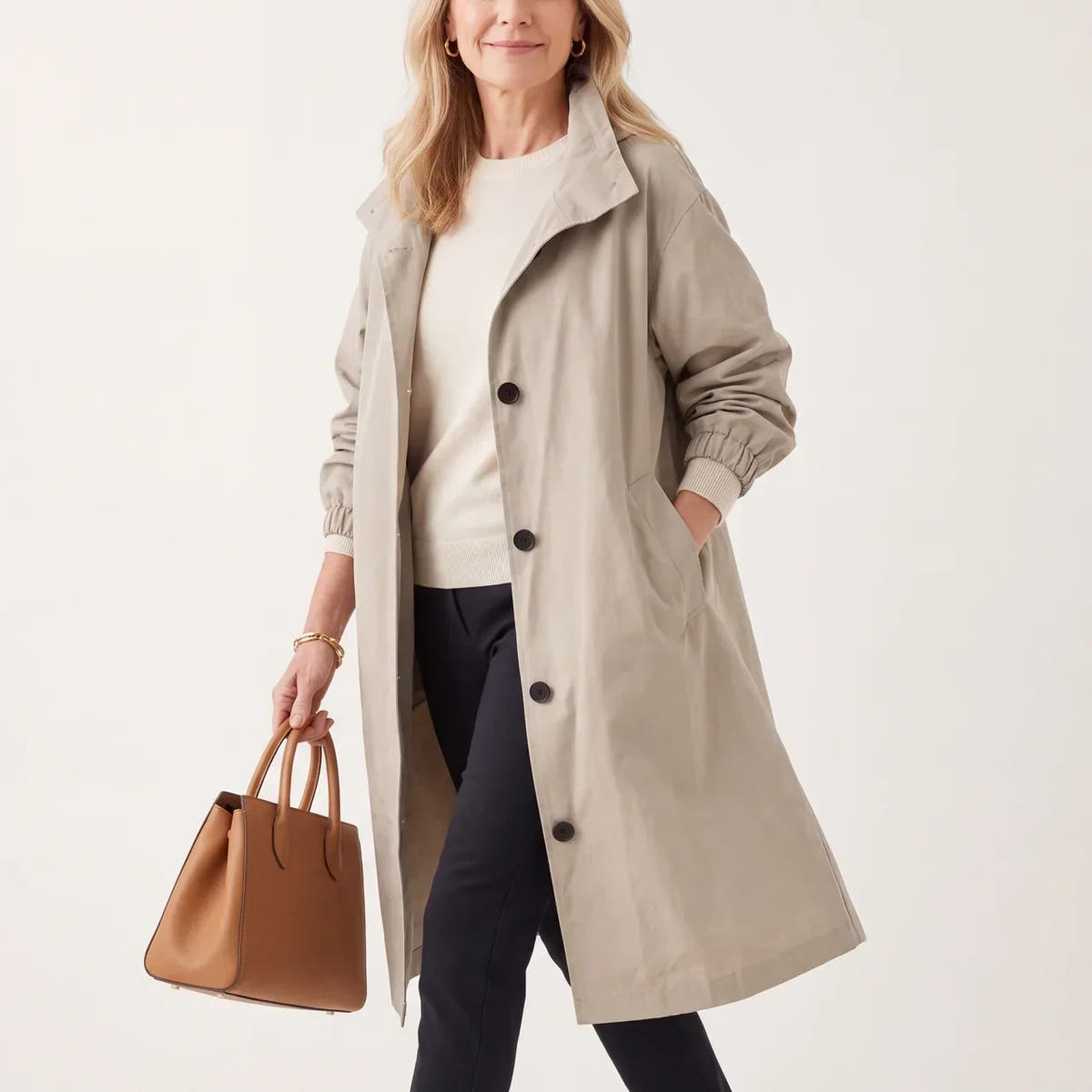 Gisele | Elegant Hooded Trench Coat