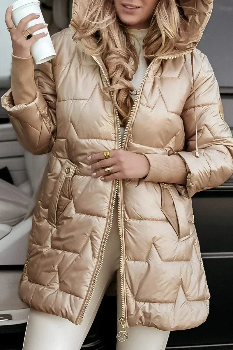 Camille | Hooded Quilted Puffer Coat