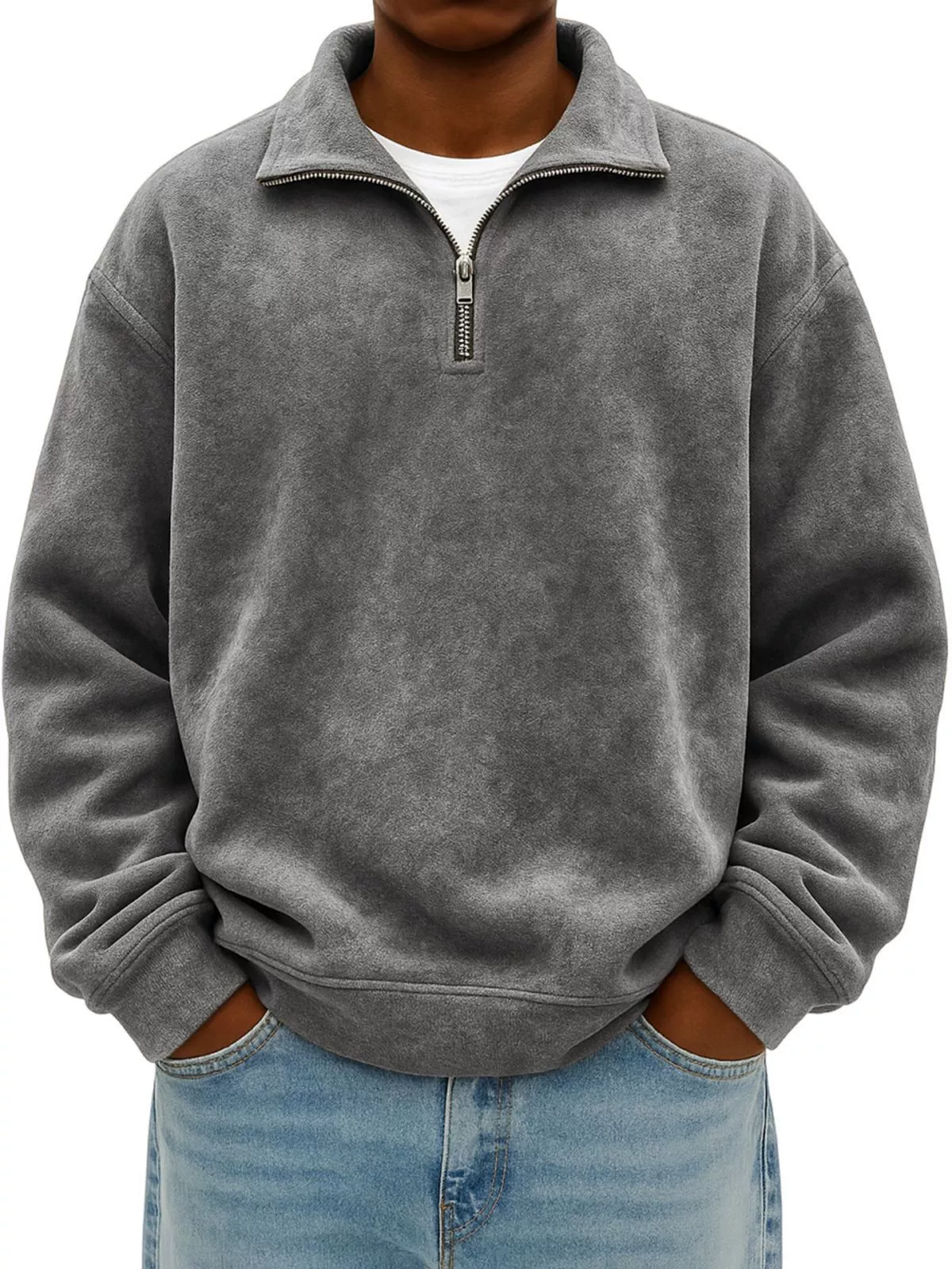 Vhon | Retro Quarter Zip Shirt