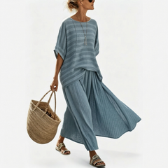Margot Relaxed Top and Wide Skirt Set - Nora & Rose Maine, view 2