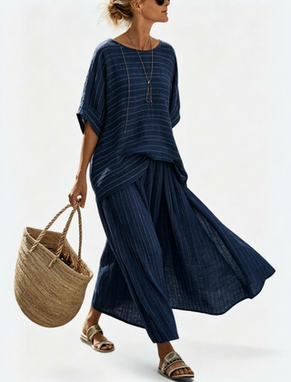 Margot Relaxed Top and Wide Skirt Set - Nora & Rose Maine, view 8