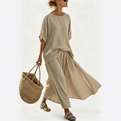 Margot Relaxed Top and Wide Skirt Set - Nora & Rose Maine, view 5
