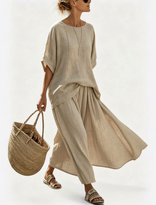 Margot Relaxed Top and Wide Skirt Set - Nora & Rose Maine, view 5