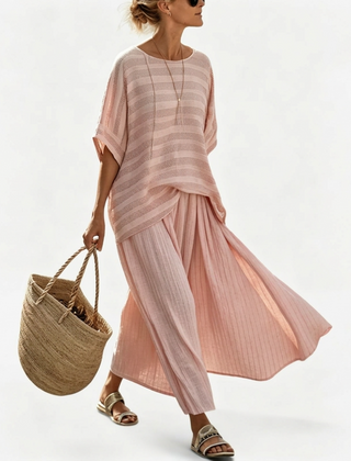 Margot Relaxed Top and Wide Skirt Set - Nora & Rose Maine