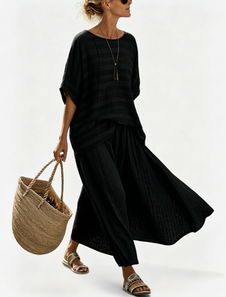 Margot Relaxed Top and Wide Skirt Set - Nora & Rose Maine, view 7