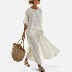 Margot Relaxed Top and Wide Skirt Set - Nora & Rose Maine, view 6