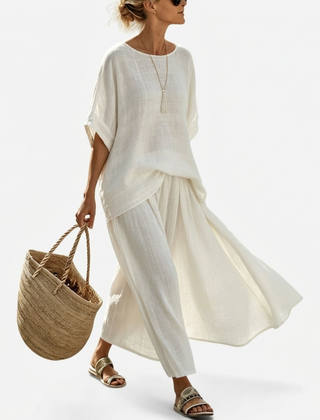 Margot Relaxed Top and Wide Skirt Set - Nora & Rose Maine, view 6