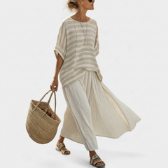 Margot Relaxed Top and Wide Skirt Set - Nora & Rose Maine, view 9