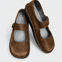 Imara Mary Jane Comfort Shoes - Brown