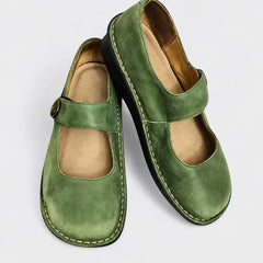 Imara Mary Jane Comfort Shoes - Green