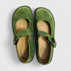 Imara Mary Jane Comfort Shoes - Green