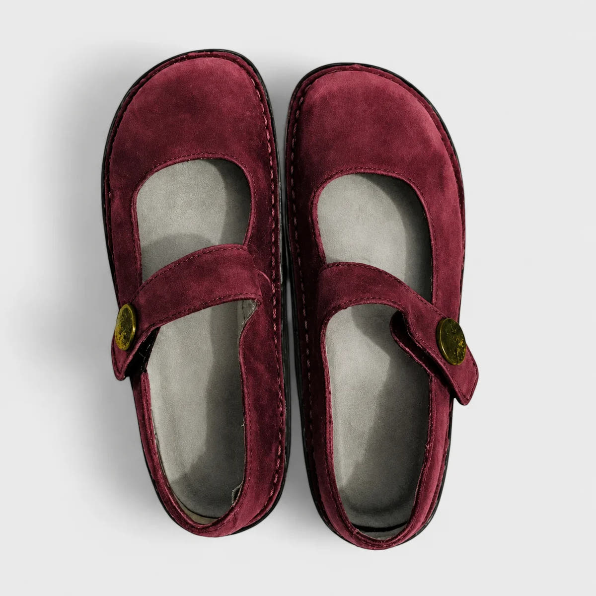 Imara Mary Jane Comfort Shoes - Red