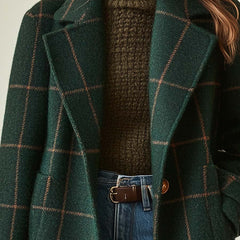 Jennifer Knit Check Coat - Nora & Rose Maine, view 2