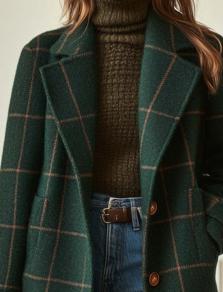 Jennifer Knit Check Coat - Nora & Rose Maine, view 2