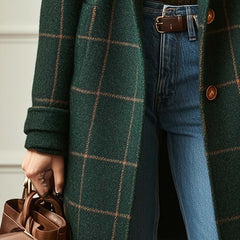 Jennifer Knit Check Coat - Nora & Rose Maine, view 4