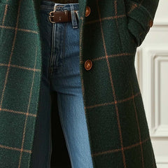 Jennifer Knit Check Coat - Nora & Rose Maine, view 6