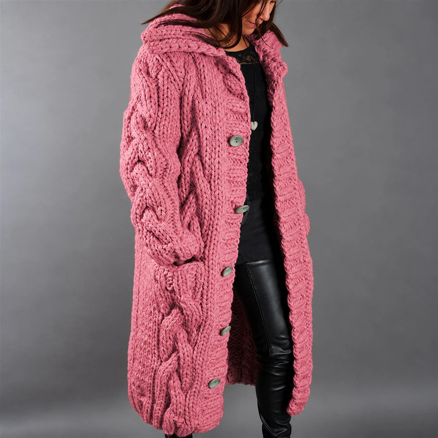 Karina Elegant Cozy Coat With Tummy Coverage - Nora & Rose Maine, view 2