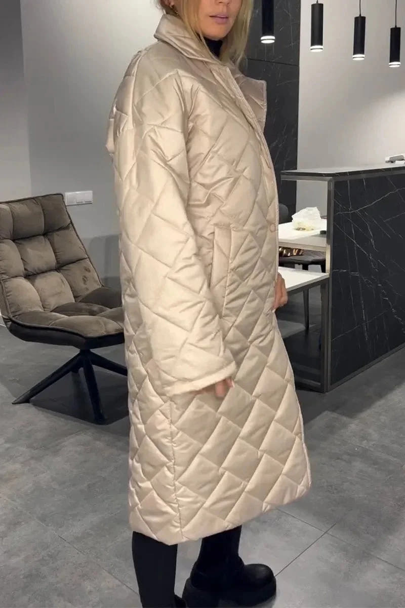Kendall | Quilted Leopard-Lined Coat