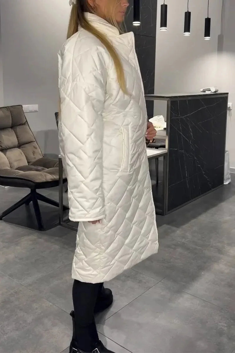 Kendall | Quilted Leopard-Lined Coat