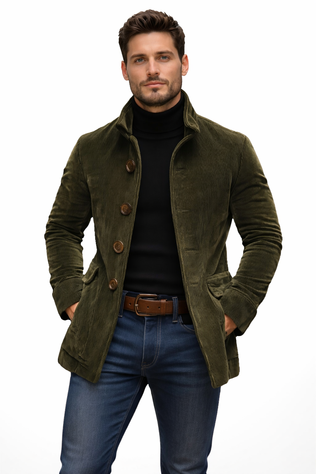 Corwin | Corduroy High-Collar Jacket