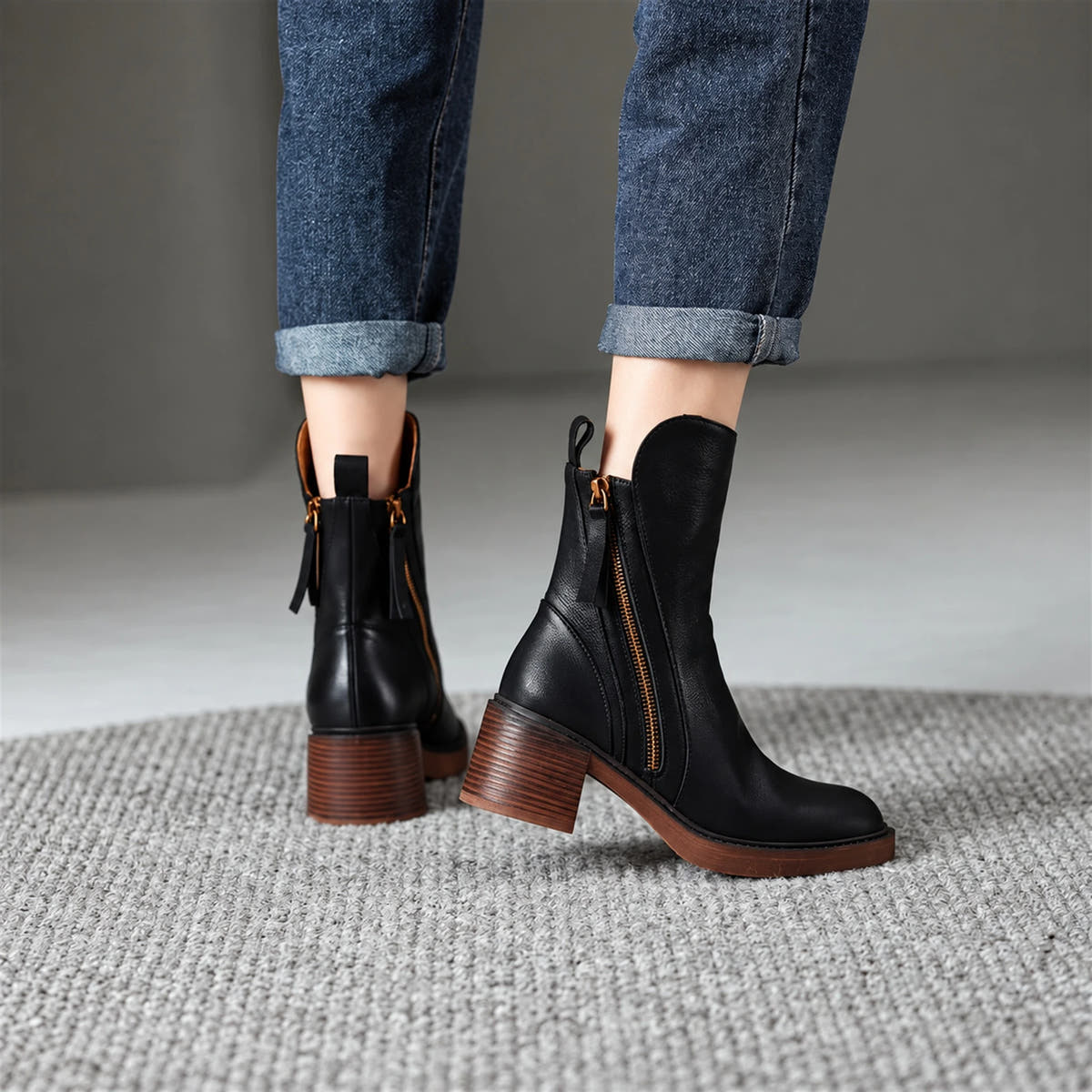 Laluna | Stylish Comfort Ankle Boots