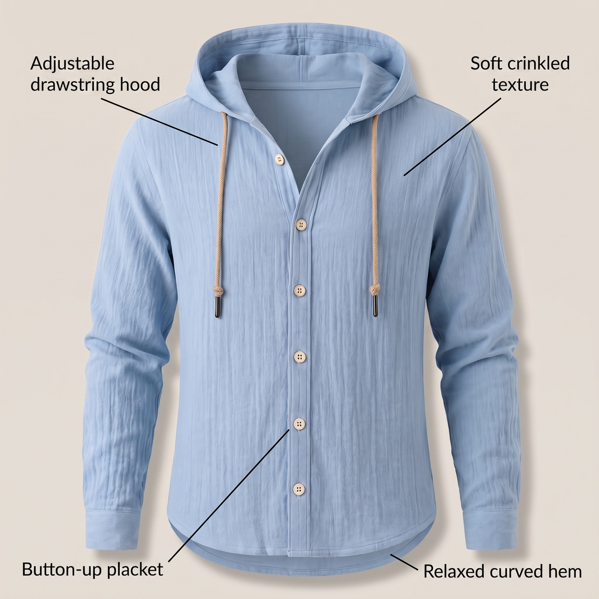 Langford | Hooded Shirt Jacket