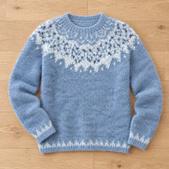 Linnea snowflake sweater flat lay