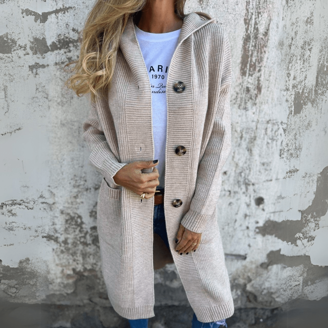Rosalind | Long Pocket Knit Cardigan