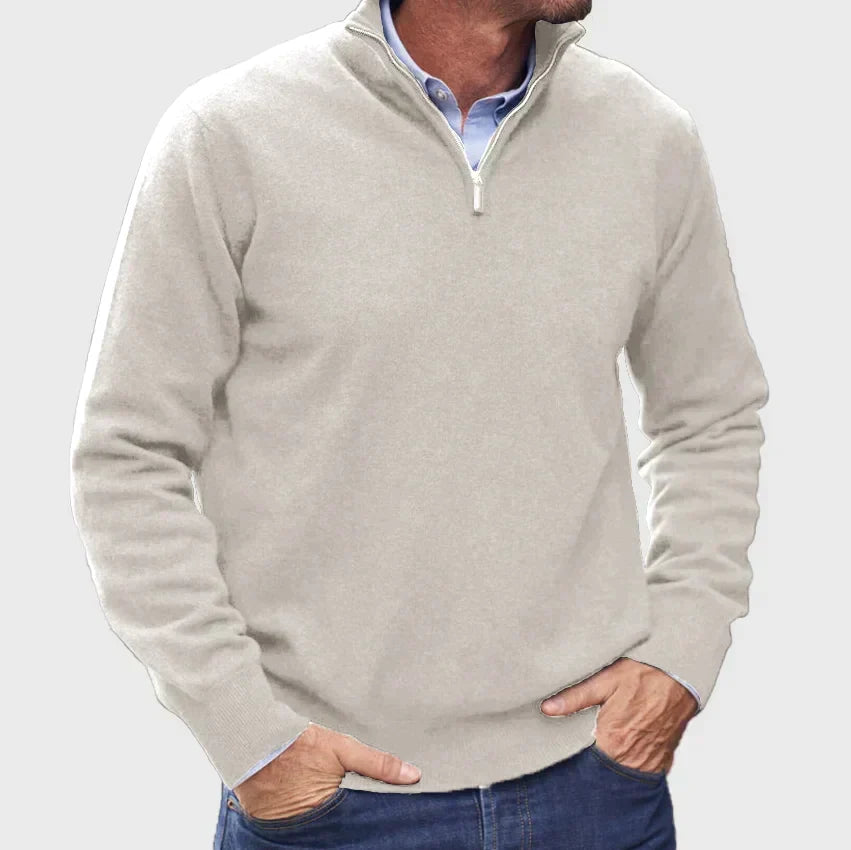Mike | Essential Quarter-Zip Sweater