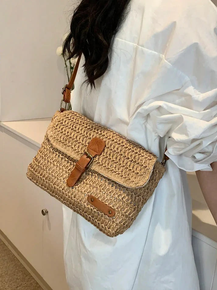 Adelaide | Straw Crossbody Bag