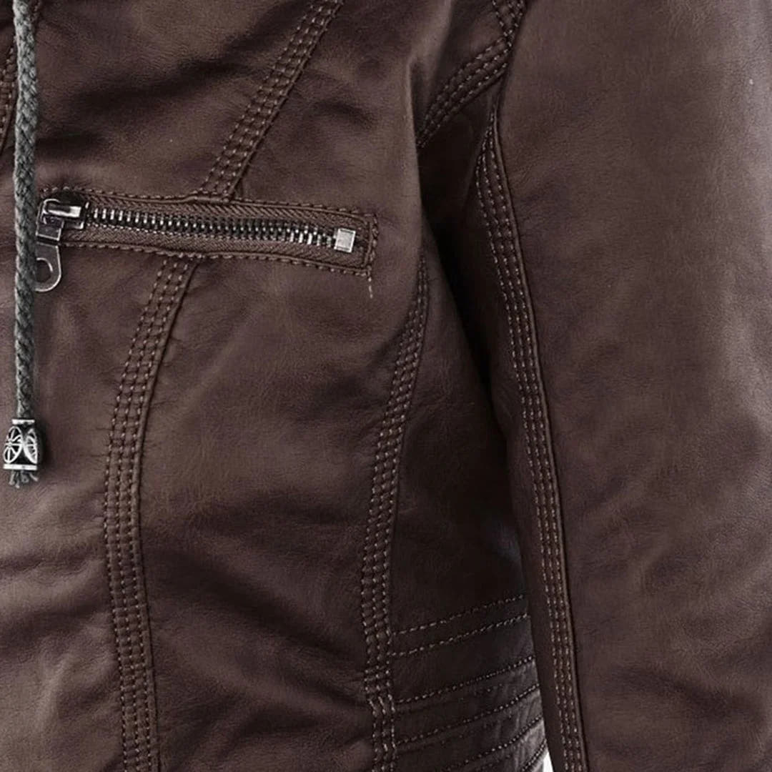 Monica | Robust and Elegant Leather Jacket